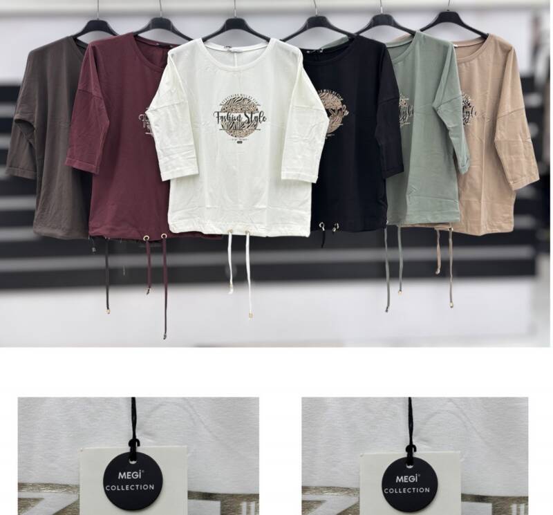 Bluzki damskie Roz S-XL, Mix Kolor Paczka 12 szt 1